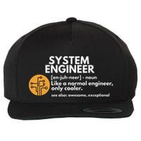 Funny System Engineer Definition Software Engineering Gift Wool Snapback Cap