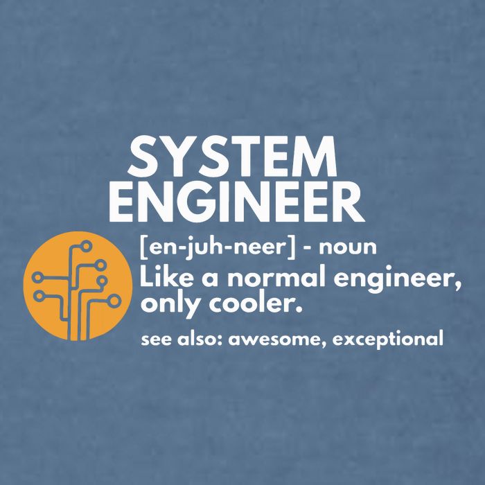 Funny System Engineer Definition Software Engineering Gift Garment-Dyed Sweatshirt