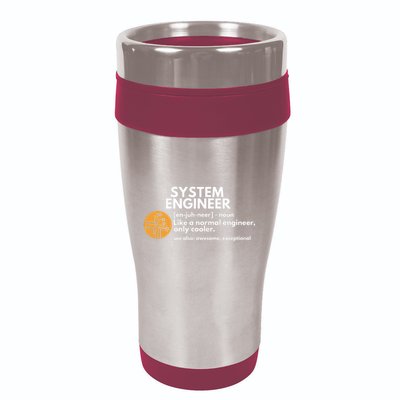 Funny System Engineer Definition Software Engineering Gift 16oz Travel Tumbler