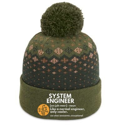 Funny System Engineer Definition Software Engineering Gift The Baniff Cuffed Pom Beanie