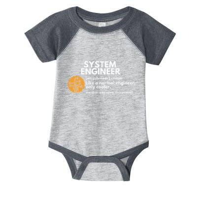 Funny System Engineer Definition Software Engineering Gift Infant Baby Jersey Bodysuit