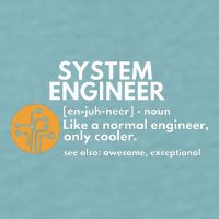 Funny System Engineer Definition Software Engineering Gift Sueded Cloud Jersey T-Shirt