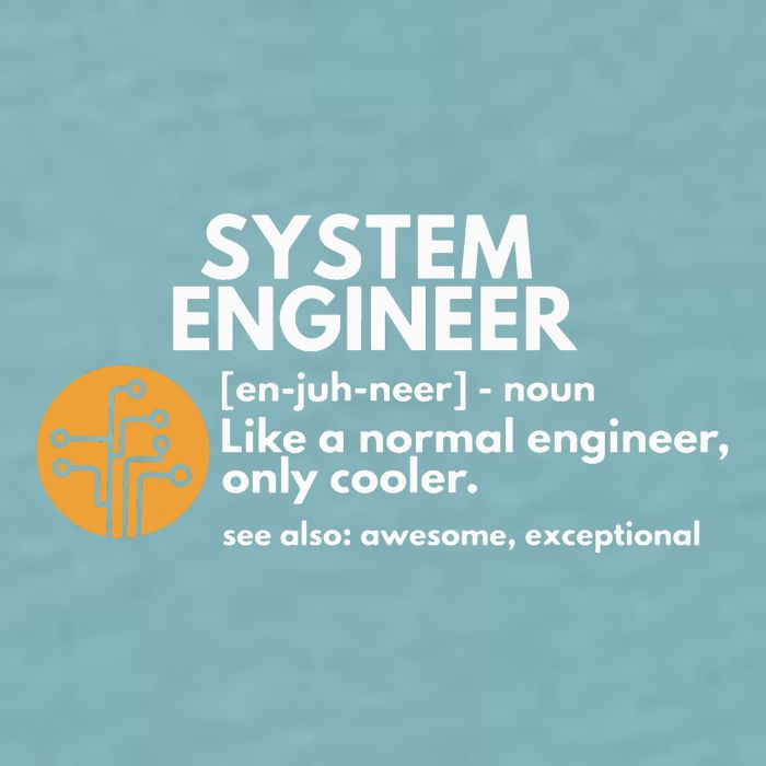 Funny System Engineer Definition Software Engineering Gift Sueded Cloud Jersey T-Shirt