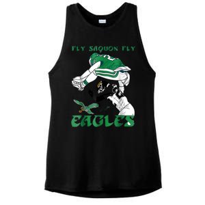 Fly Saquon Eagles Ladies PosiCharge Tri-Blend Wicking Tank