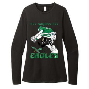 Fly Saquon Eagles Womens CVC Long Sleeve Shirt