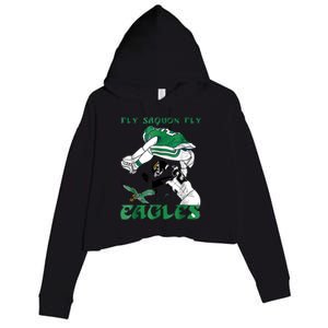 Fly Saquon Eagles Crop Fleece Hoodie