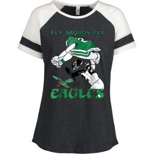 Fly Saquon Eagles Enza Ladies Jersey Colorblock Tee