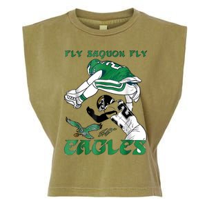 Fly Saquon Eagles Garment-Dyed Women's Muscle Tee