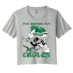 Fly Saquon Eagles Women's Crop Top Tee