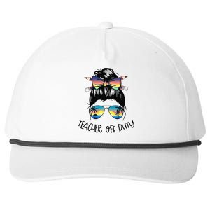 Funny Summer End Of School Year Teacher Off Duty Snapback Five-Panel Rope Hat