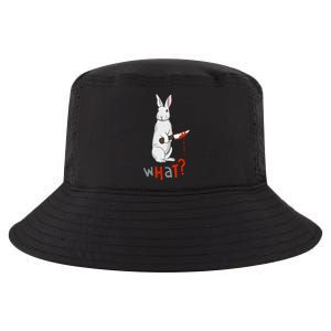 Funny Scary Eyed Killer Bunny Rabbit With Knife Adult Humor Great Gift Cool Comfort Performance Bucket Hat