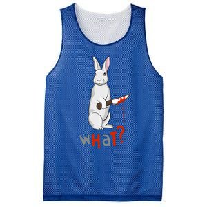 Funny Scary Eyed Killer Bunny Rabbit With Knife Adult Humor Great Gift Mesh Reversible Basketball Jersey Tank