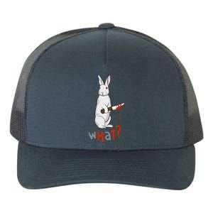 Funny Scary Eyed Killer Bunny Rabbit With Knife Adult Humor Great Gift Yupoong Adult 5-Panel Trucker Hat