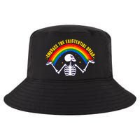 Funny Skeleton Embrace The Existential Dread Cool Comfort Performance Bucket Hat