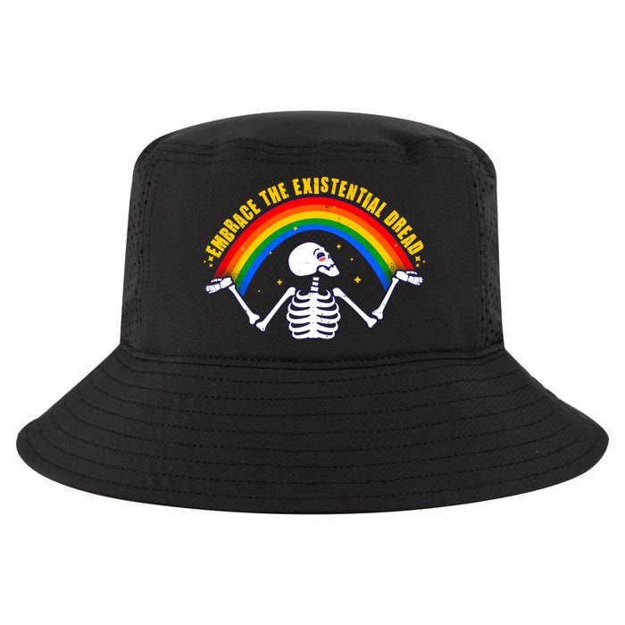 Funny Skeleton Embrace The Existential Dread Cool Comfort Performance Bucket Hat