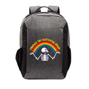 Funny Skeleton Embrace The Existential Dread Vector Backpack