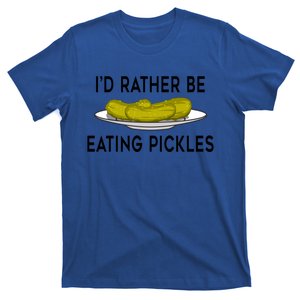 Funny Saying Eating Pickles Cute Ferted Cucumber Gift T-Shirt