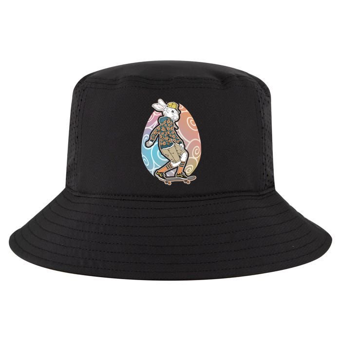 Funny Skateboarding Easter Bunny Rabbit Cool Comfort Performance Bucket Hat
