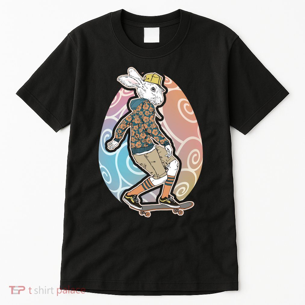 Funny Skateboarding Easter Bunny Rabbit Tall T-Shirt