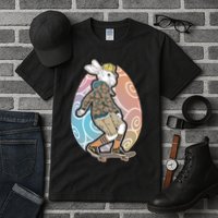 Funny Skateboarding Easter Bunny Rabbit Tall T-Shirt
