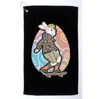 Funny Skateboarding Easter Bunny Rabbit Golf Towel