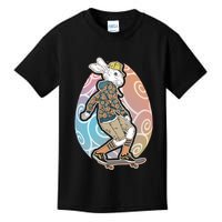 Funny Skateboarding Easter Bunny Rabbit Kids T-Shirt