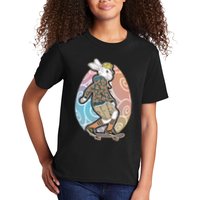 Funny Skateboarding Easter Bunny Rabbit Kids T-Shirt