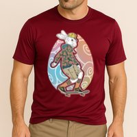 Funny Skateboarding Easter Bunny Rabbit Cooling Performance Crew T-Shirt