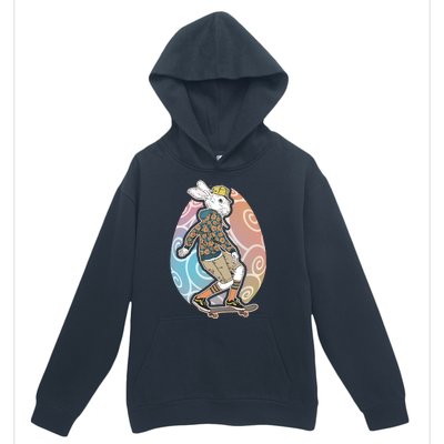 Funny Skateboarding Easter Bunny Rabbit Urban Pullover Hoodie