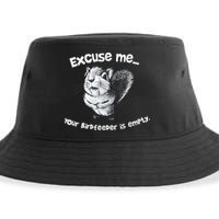 Funny Squirrel Excuse Me Your Birdfeeder Is Empty Sustainable Bucket Hat