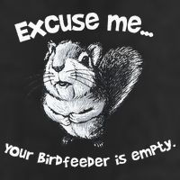 Funny Squirrel Excuse Me Your Birdfeeder Is Empty 25L Jumbo Tote