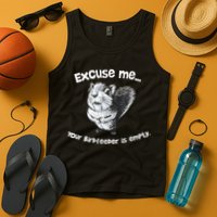 Funny Squirrel Excuse Me Your Birdfeeder Is Empty Tank Top