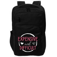 Funny Saying Expensive and Difficult Cute Heart Impact Tech Backpack