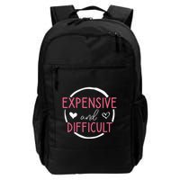Funny Saying Expensive and Difficult Cute Heart Backpack