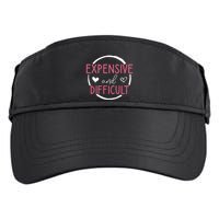 Funny Saying Expensive and Difficult Cute Heart Adult Drive Performance Visor
