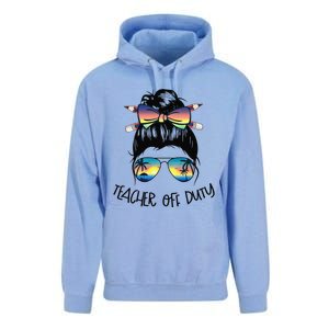 Funny Summer End Of School Year Teacher Off Duty Unisex Surf Hoodie