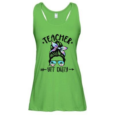 Funny Summer End Of School Year Teacher Off Duty Ladies Essential Flowy Tank