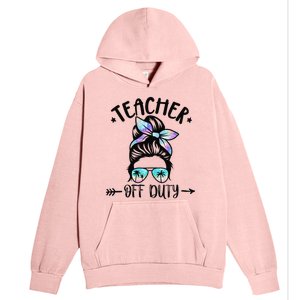 Funny Summer End Of School Year Teacher Off Duty Urban Pullover Hoodie