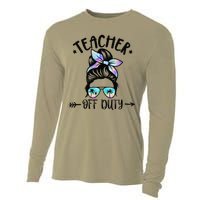 Funny Summer End Of School Year Teacher Off Duty Cooling Performance Long Sleeve Crew