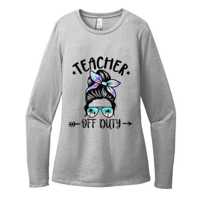 Funny Summer End Of School Year Teacher Off Duty Womens CVC Long Sleeve Shirt