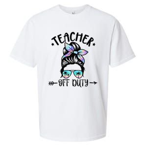 Funny Summer End Of School Year Teacher Off Duty Sueded Cloud Jersey T-Shirt