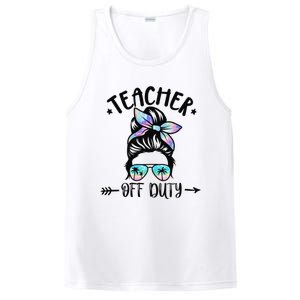 Funny Summer End Of School Year Teacher Off Duty PosiCharge Competitor Tank