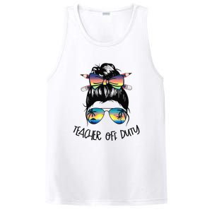 Funny Summer End Of School Year Teacher Off Duty PosiCharge Competitor Tank