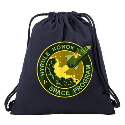 Funny Space Exploration Tee Hyrule Korok Space Program Drawstring Bag