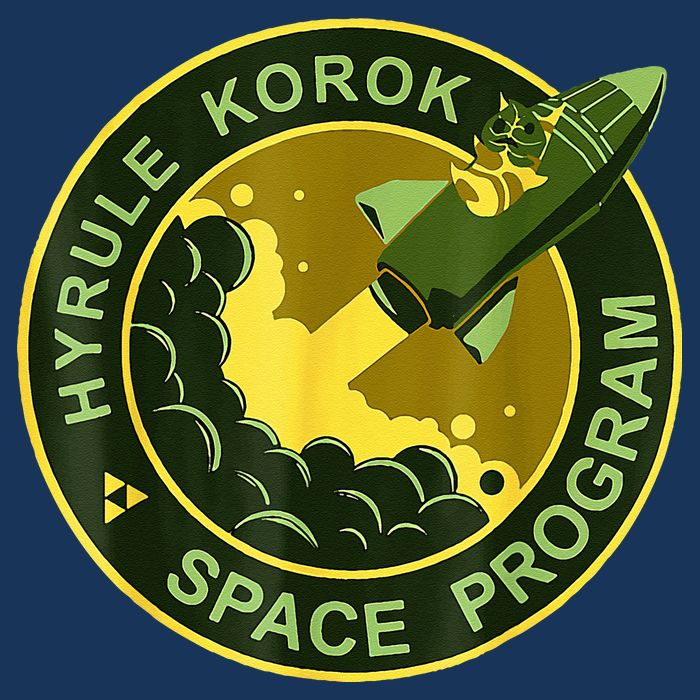 Funny Space Exploration Tee Hyrule Korok Space Program Mousepad