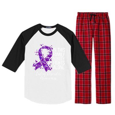 Family Support Eating Disorder Awareness Cute Gift Raglan Sleeve Pajama Set