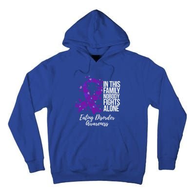 Family Support Eating Disorder Awareness Cute Gift Tall Hoodie