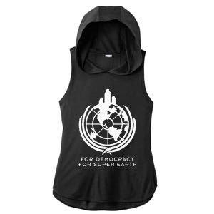 For Super Earth Hell Of Divers Helldiving Ladies PosiCharge Tri-Blend Wicking Draft Hoodie Tank