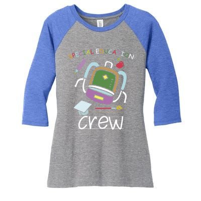 Fun Special Education Gift Design Teachers Fun Gift Meaningful Gift Women's Tri-Blend 3/4-Sleeve Raglan Shirt