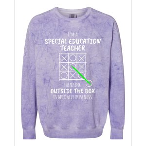 Funny Special Education Teacher Great Gift Colorblast Crewneck Sweatshirt